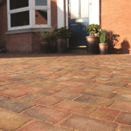 Woburn Rumbled Block Paving – Autumn