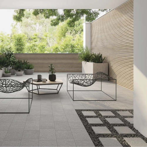 Arán Natural Grey Pearl Porcelain Block Paving