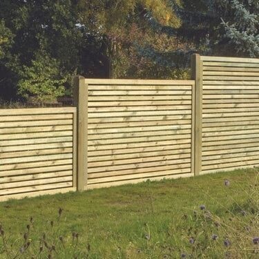 Contemp Slatted (lifestyle) Fence Panel European