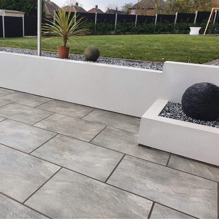 Earthcore Esprit Grey Vitrified Porcelain Paving Slabs 900x600 20mm