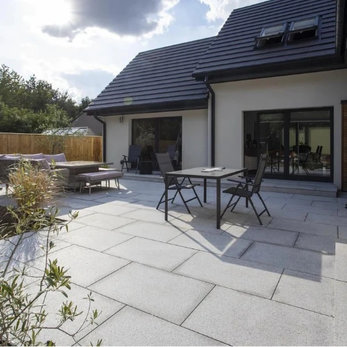 Silver Grey Granite Paving