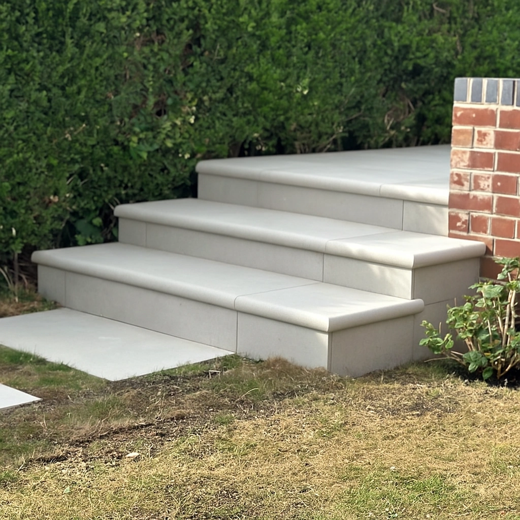 Hammer Grey Porcelain Step 900x450