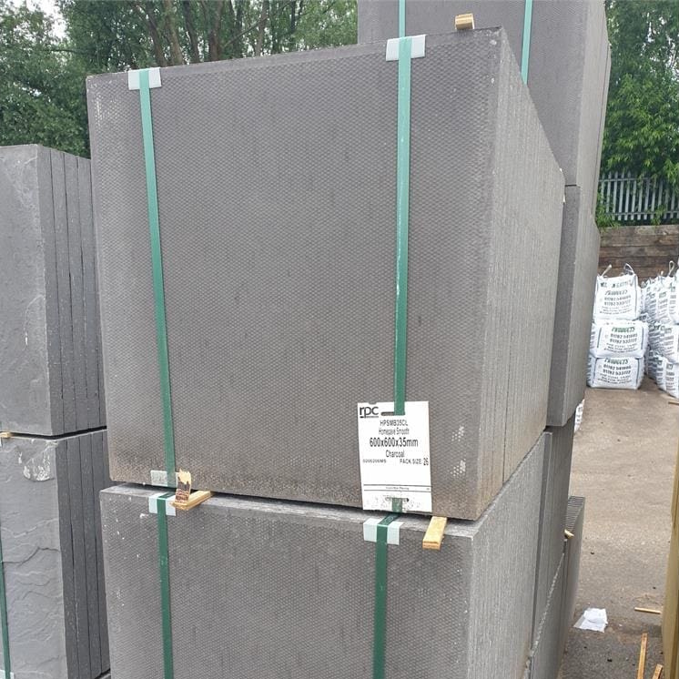 Homepave Charcoal Smooth 600x600
