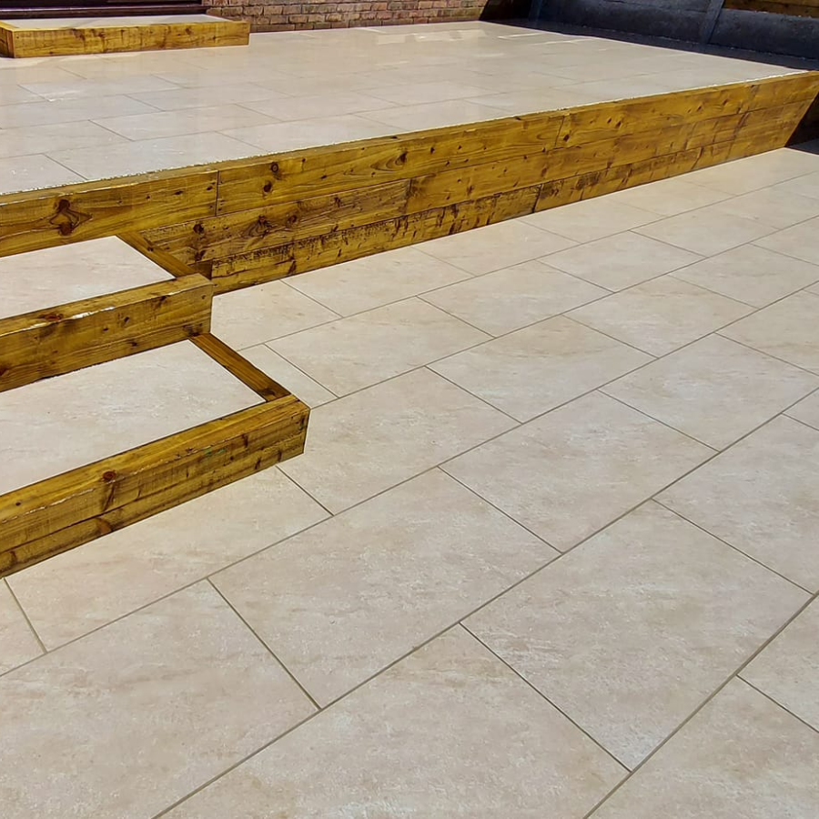 Manhattan Beige Vitrified Porcelain Paving Slabs 900×450