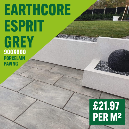 Esprit Earthcore Grey Paving Slabs