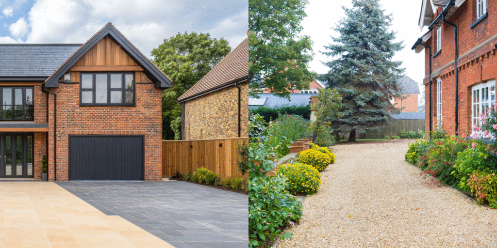 Porcelain and Gravel Driveway UK