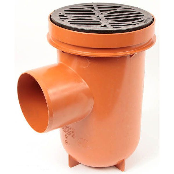 Underground Drainage - 110mm Round Bottle Gully - Single Inlet Including Grid