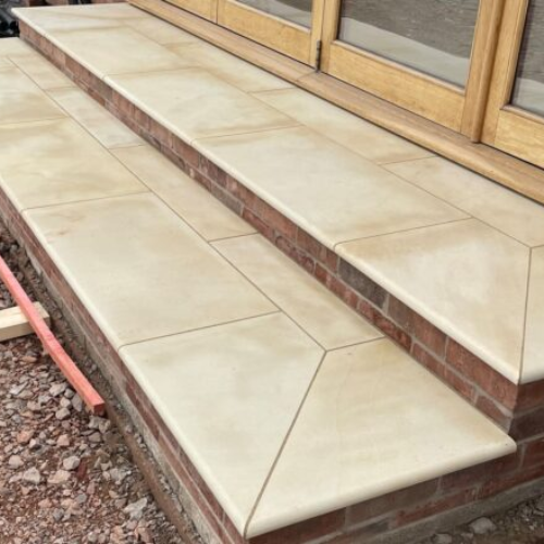 Smooth Mint Ivory Natural Sandstone Steps