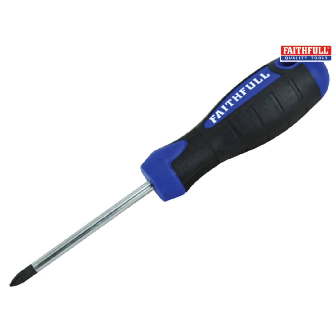 Faithfull Pozidriv Soft Grip Screwdriver
