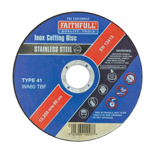 Faithfull Inox Cutting Disc Stainless Steel 115